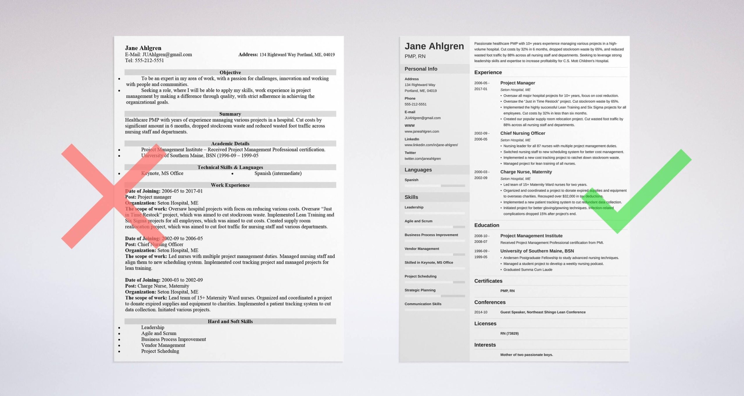 reverse chronological resume template scaled